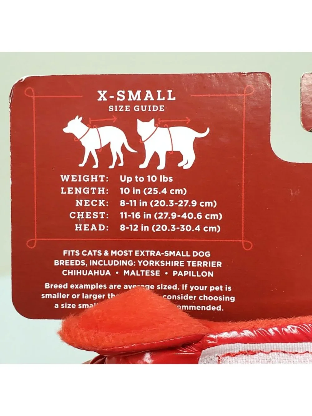 Wondershop Red Pet Puffer Vest for Cat and Dog Size XS